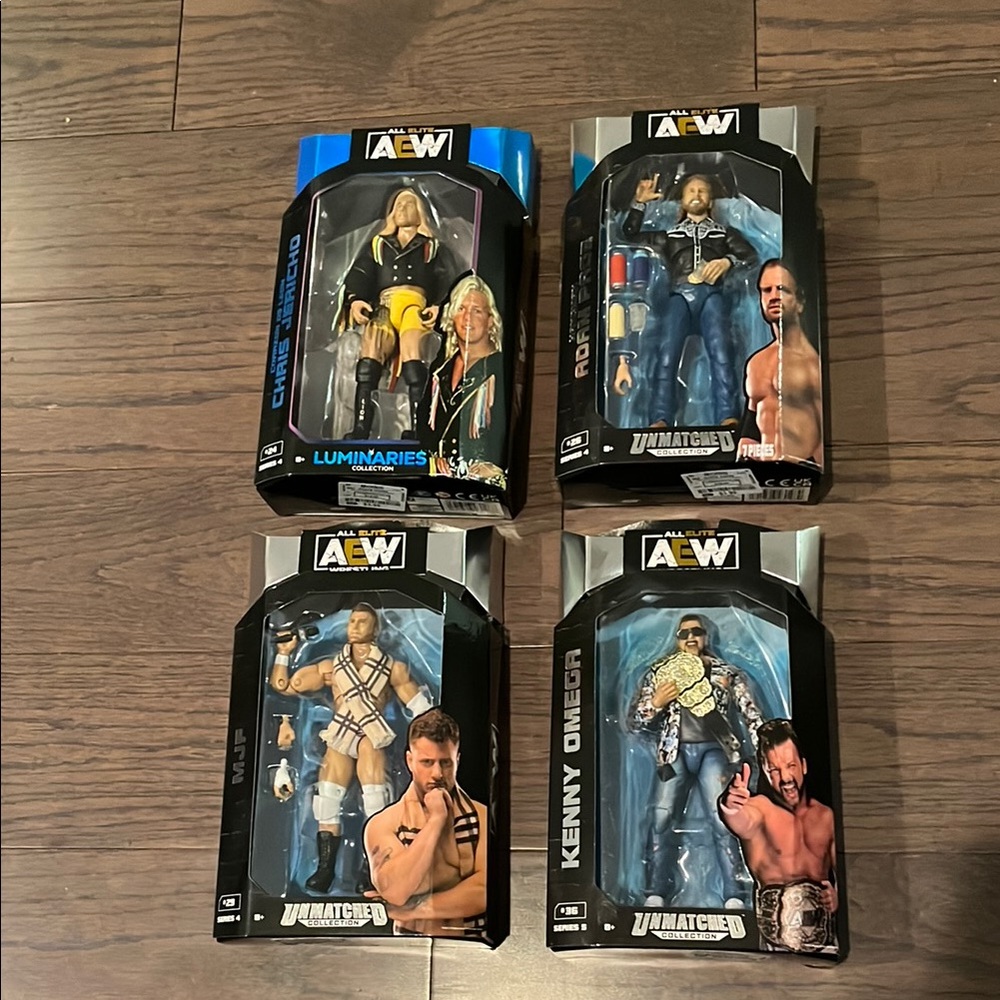 AEW Wrestling Action Figures Set